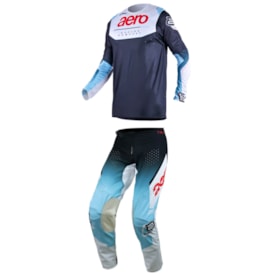 Segunda imagem do produto Calça e Camisa Asw Concept Genesis 26 Preto Branco Azul