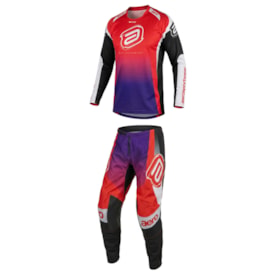 Segunda imagem do produto Calça e Camisa Asw Image Cronos 26 Vermelho Roxo