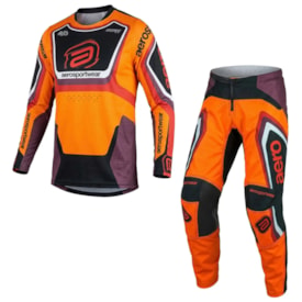 Calça e Camisa Asw Image Cyber 26 Laranja Preto
