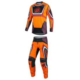 Segunda imagem do produto Calça e Camisa Asw Image Cyber 26 Laranja Preto