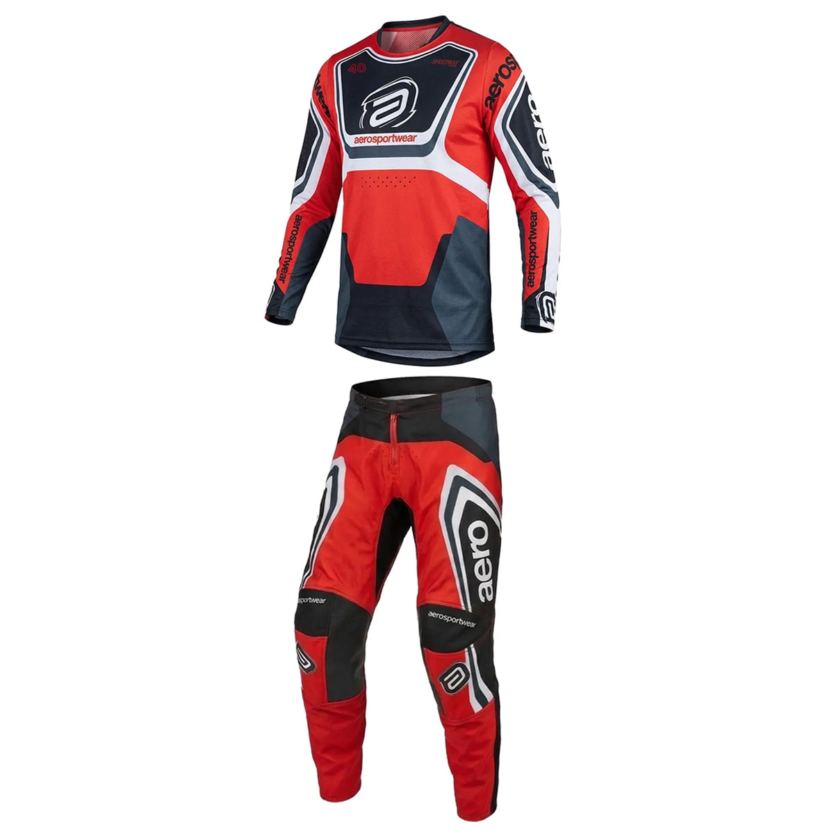 Segunda imagem do produto Calça e Camisa Asw Image Cyber Vermelho Preto Cinza