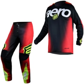 Calça e Camisa Asw Image Elysium 2026 Vermelho Preto