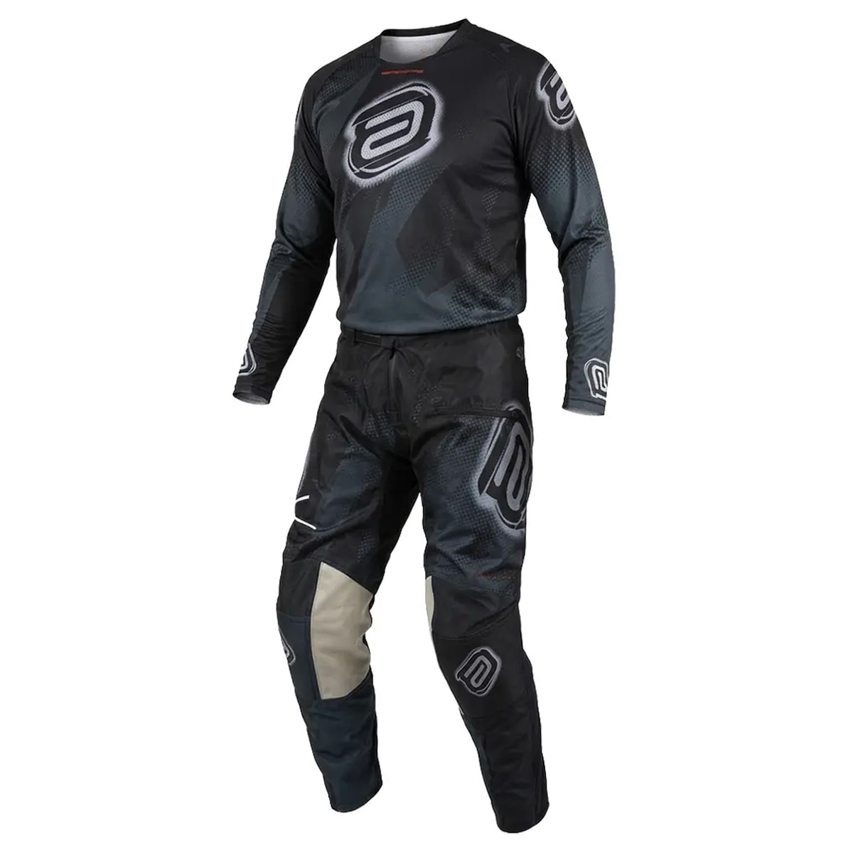Calça e Camisa Asw Image Enduro Dots Preto Cinza
