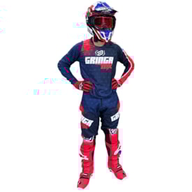 Segunda imagem do produto Calça e Camisa Asw Image Gringa Mx Azul Vermelho