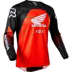 Segunda imagem do produto Calça e Camisa Fox 180 Honda Preto Vermelho