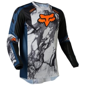 Segunda imagem do produto Calça e Camisa Fox 180 Karrera Cinza Azul