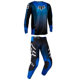 Segunda imagem do produto Calça e Camisa Fox 180 Leed Azul
