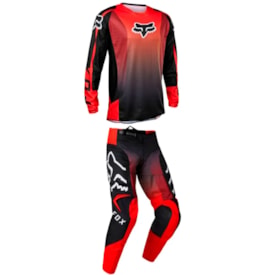 Segunda imagem do produto Calça e Camisa Fox 180 Leed Vermelho