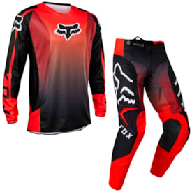 Calça e Camisa Fox 180 Leed Vermelho