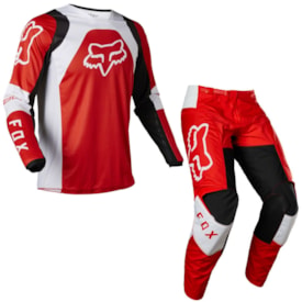 Calça e Camisa Fox 180 Lux Vermelho