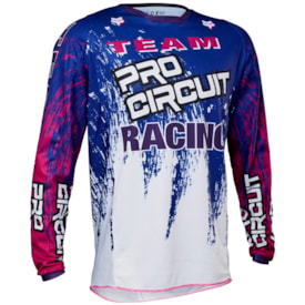 Segunda imagem do produto Calça e Camisa Fox 180 Pro Circuit Limited Edition Branco Azul