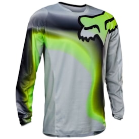 Segunda imagem do produto Calça e Camisa Fox 180 Toxsyk Amarelo Fluor