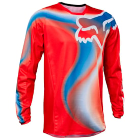 Segunda imagem do produto Calça e Camisa Fox 180 Toxsyk Vermelho Fluor