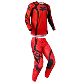 Segunda imagem do produto Calça e Camisa Fox 180 Venz Vermelho