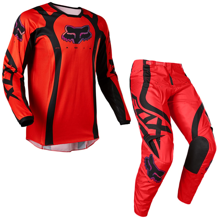 ウェア TRD Racing Grove Redcolor Calça e Camisa Fox 180 Venz Vermelho