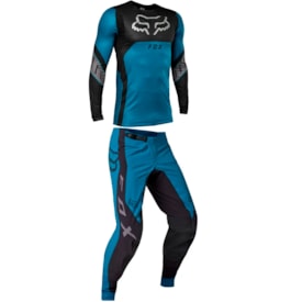 Segunda imagem do produto Calça e Camisa Fox Flexair Ryaktr Azul