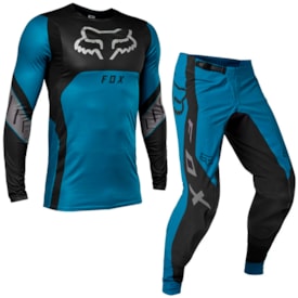 Calça e Camisa Fox Flexair Ryaktr Azul