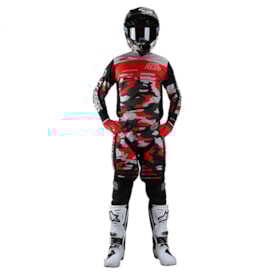 Segunda imagem do produto Calça e Camisa Gp Troy Lee Formula Cinza Vermelho