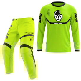 Calça e Camisa Ims Mx 26 Verde Fluor