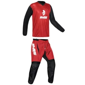 Calça e Camisa Ims Mx Vermelho Preto