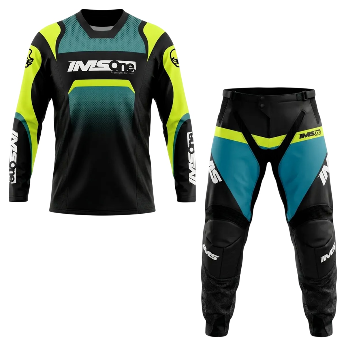 Calça e Camisa Ims One Preto Fluor