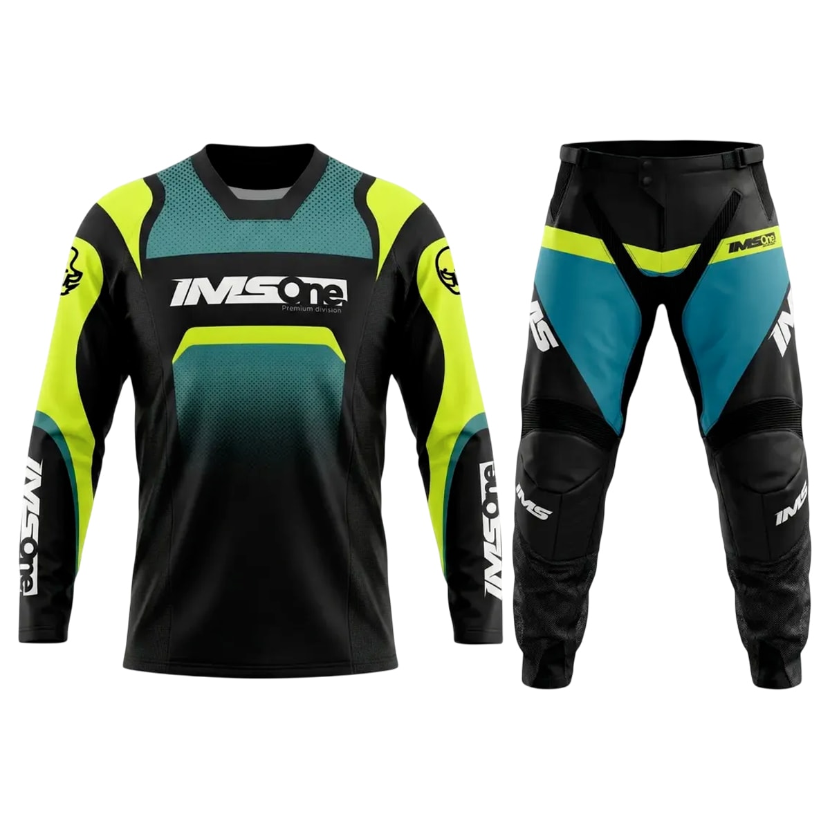Segunda imagem do produto Calça e Camisa Ims One Preto Fluor
