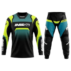 Segunda imagem do produto Calça e Camisa Ims One Preto Fluor