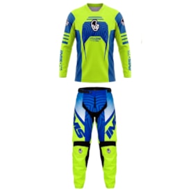 Segunda imagem do produto Calça e Camisa Ims One Revo 2026 Azul Fluor