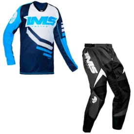 Calça e Camisa Ims Sprint Azul Preto