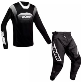 Calça e Camisa Ims Sprint Phanton Preto Branco
