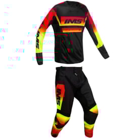 Segunda imagem do produto Calça e Camisa Ims Sprint Preto Amarelo