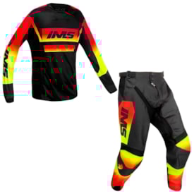Calça e Camisa Ims Sprint Preto Amarelo