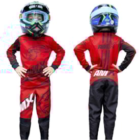 Segunda imagem do produto Calça e Camisa Infantil Amx Duo Vermelho