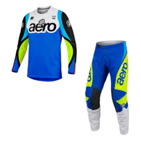 Calça e Camisa Infantil Asw Image Embrace Azul Amarelo