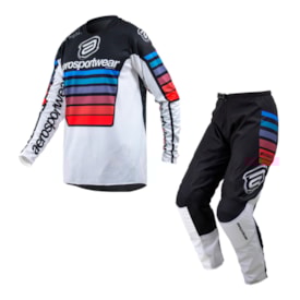 Calça e Camisa Infantil Asw Relay Preto Branco