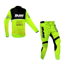 Calça e Camisa Infantil Ims Mx 25 Fluor