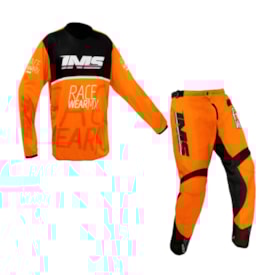 Calça e Camisa Infantil Ims Mx 25 Laranja