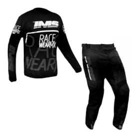 Calça e Camisa Infantil Ims Mx 25 Preto