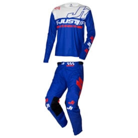 Segunda imagem do produto Calça e Camisa Just1 J-Command Competition Azul Vermelho