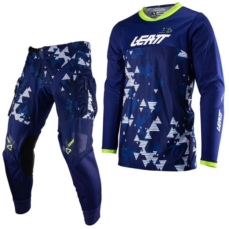 Calça e Camisa Leatt 4.5 Enduro Azul