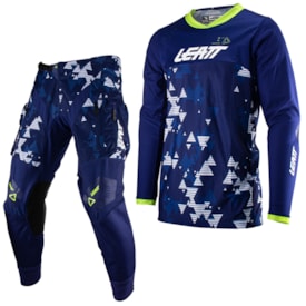 Calça e Camisa Leatt 4.5 Enduro Azul