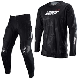 Calça e Camisa Leatt Brace 4.5 Enduro Preto