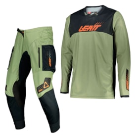 Calça e Camisa Leatt Brace 4.5 Enduro Verde
