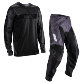 Calça e Camisa Leatt Moto 3.5 Preto Cinza