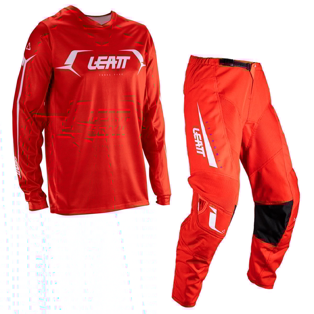 Calça e Camisa Leatt Moto 3.5 Vermelho