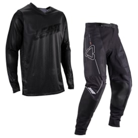 Calça e Camisa Leatt Moto 4.5 X-Flow Preto