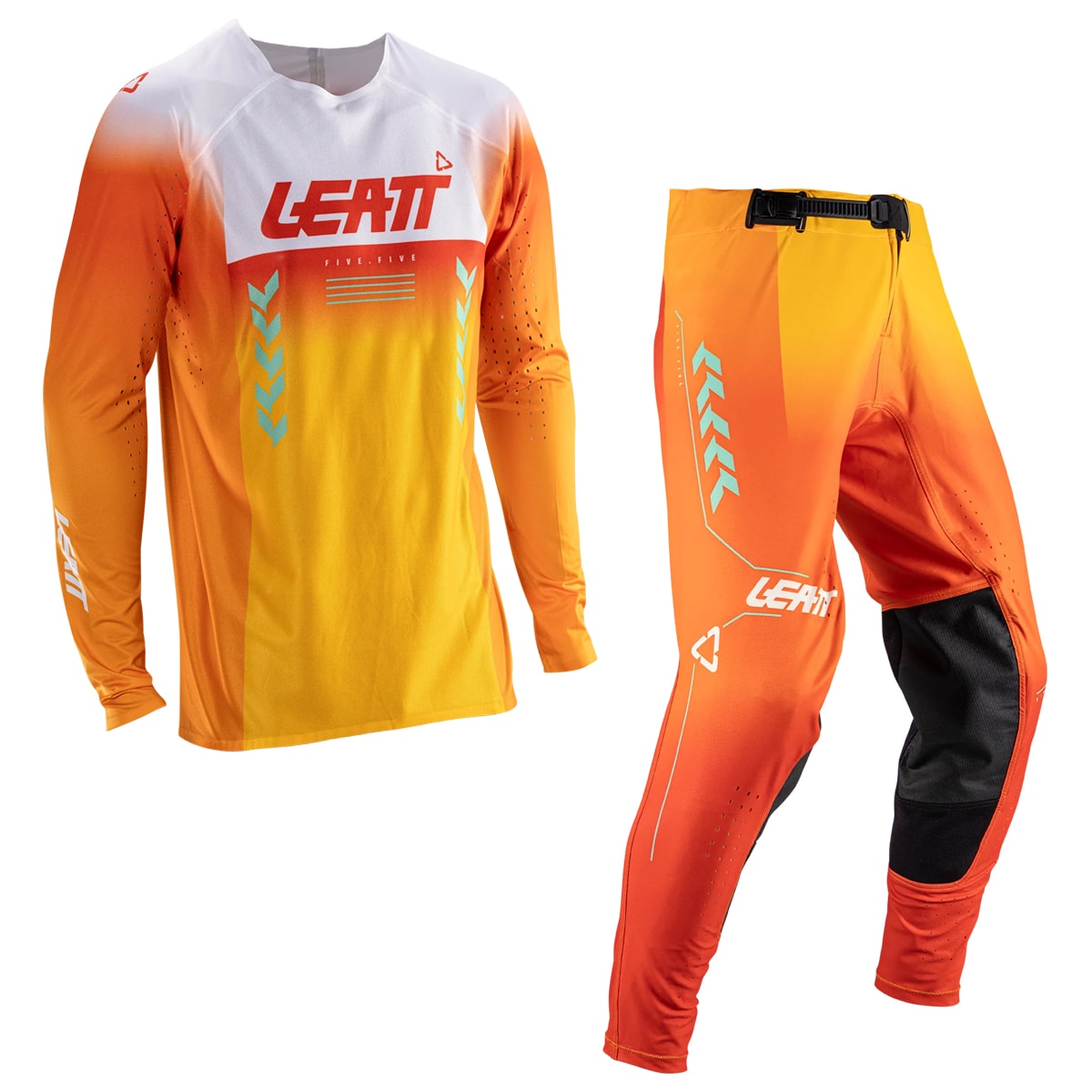 Calça e Camisa Leatt Moto 5.5 IKS Ultraweld Laranja