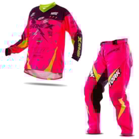 Calça e Camisa Pro Tork Insane X Rosa
