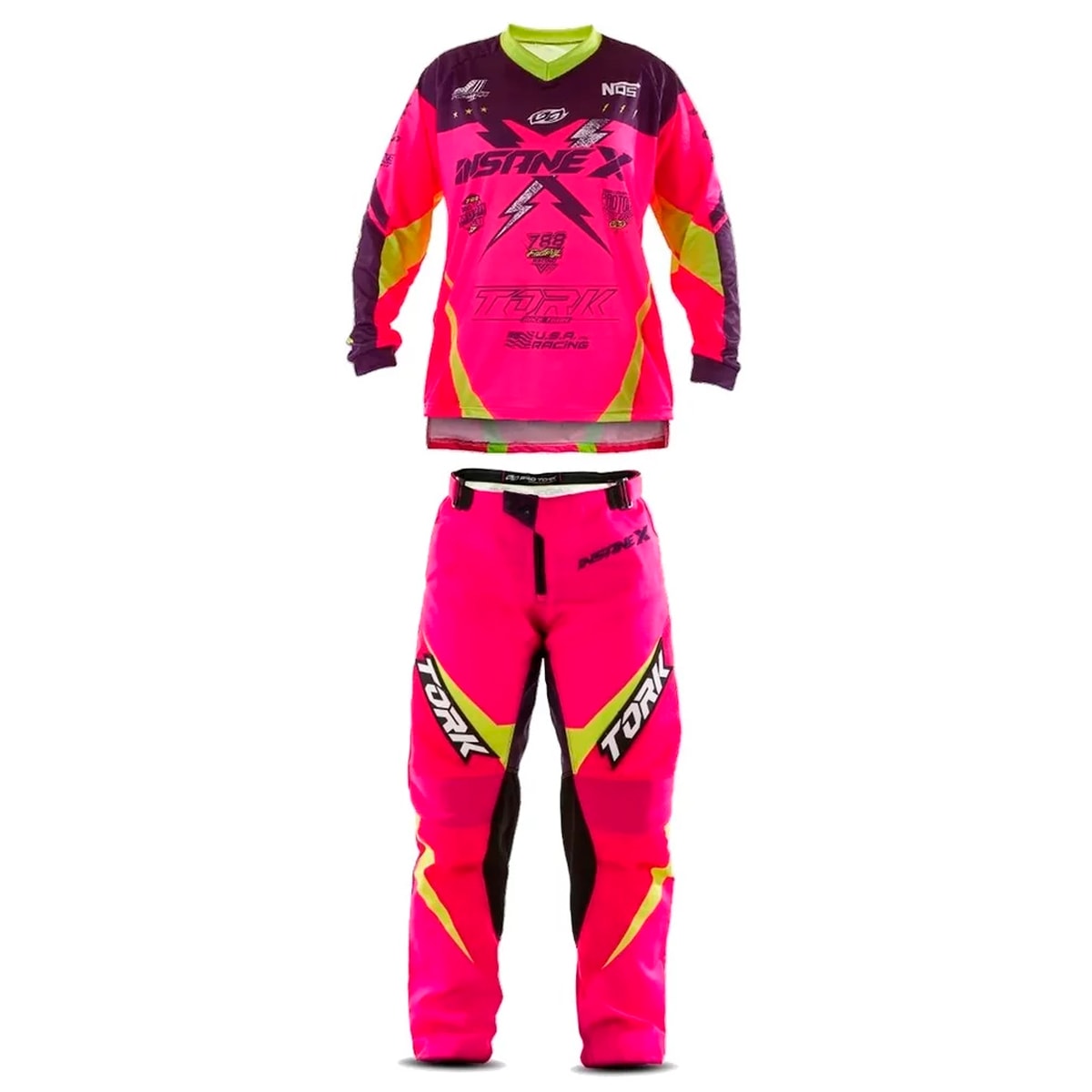 Calça e Camisa Pro Tork Insane X Rosa