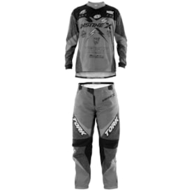 Segunda imagem do produto Calça e Camisa Protork Insane X Cinza